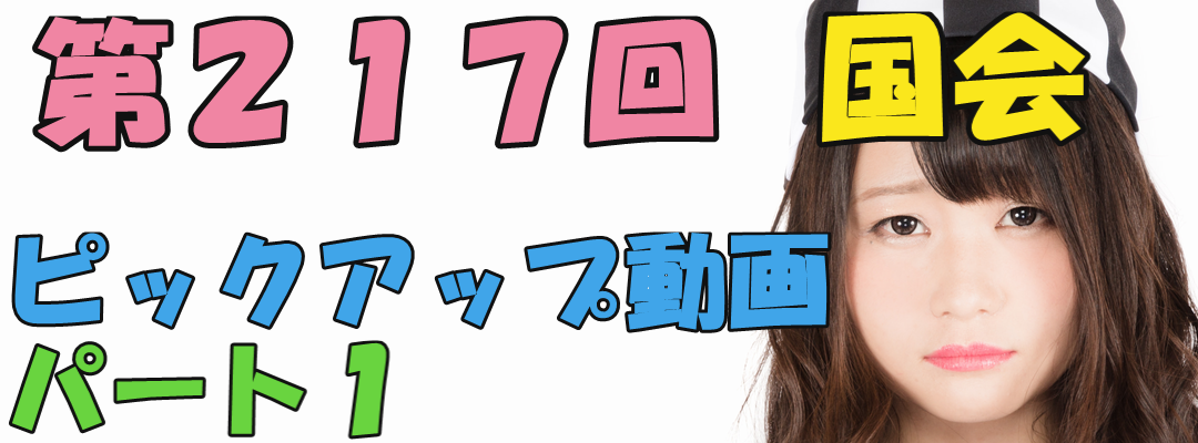 特集！第217回国会！パート１